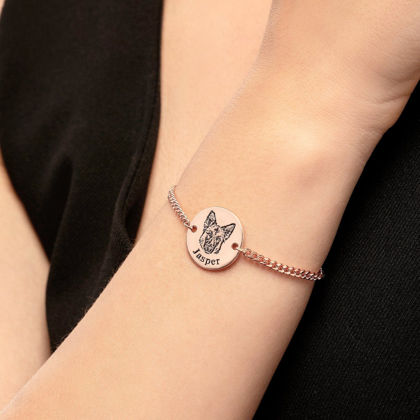 Pulseira com Rosto de Animal Personalizada