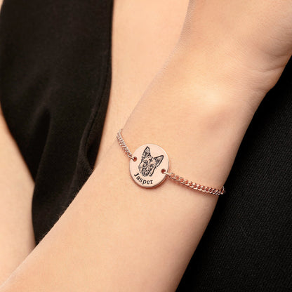 Pulseira com Rosto de Animal Personalizada