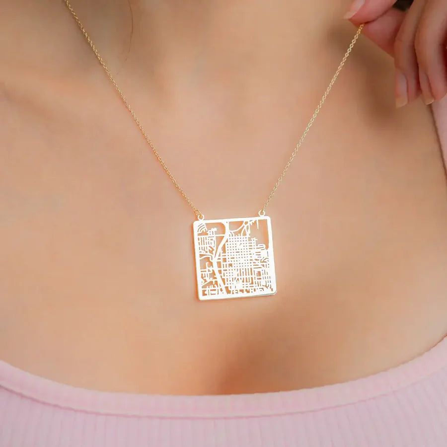Colar com Mapa Personalizado
