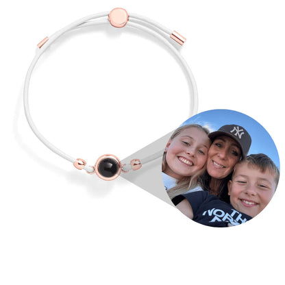 Pulseira em Couro com Foto Personalizada