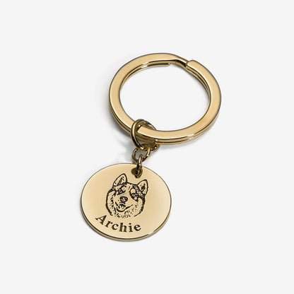 Chaveiro com Rosto de Animal Personalizado