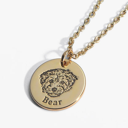 Colar com Rosto de Animal Personalizado