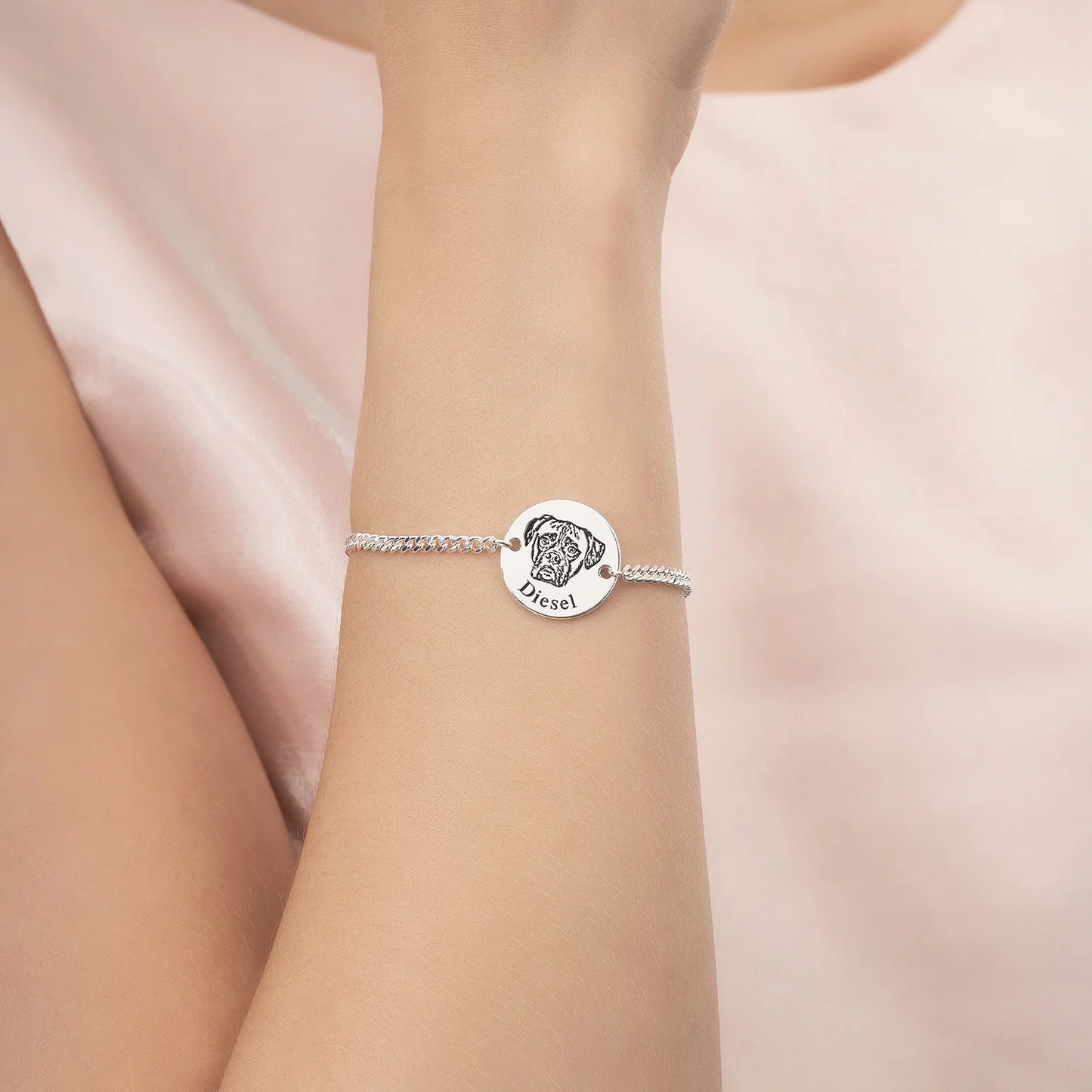 Pulseira com Rosto de Animal Personalizada