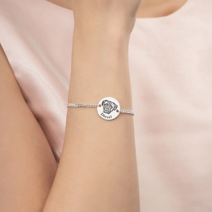 Pulseira com Rosto de Animal Personalizada