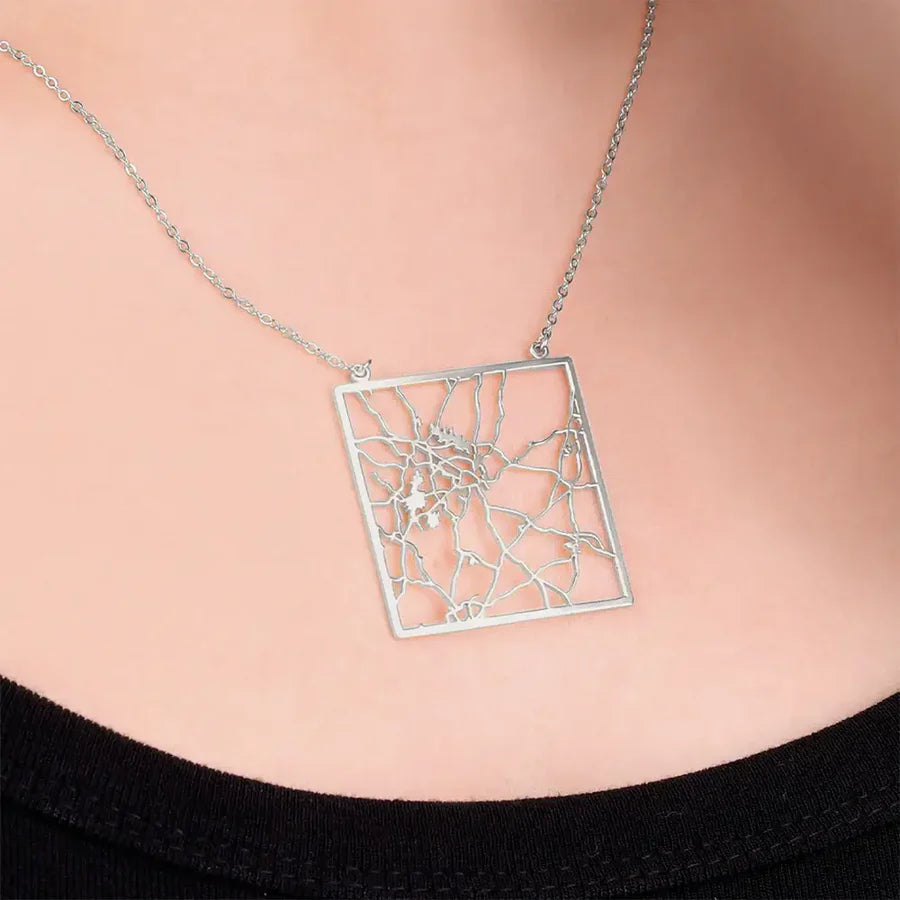 Colar com Mapa Personalizado