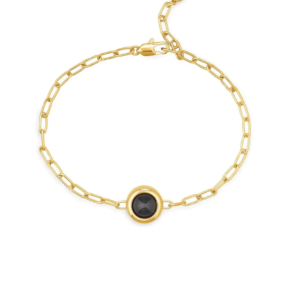 Pulseira Personalizada com Foto e Corrente de Elos Clip