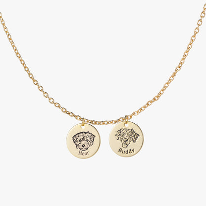 Colar com Rosto de Animal Personalizado