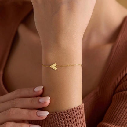 Pulseira de Coração com Gravação Personalizada