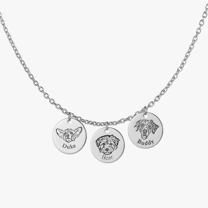 Colar com Rosto de Animal Personalizado