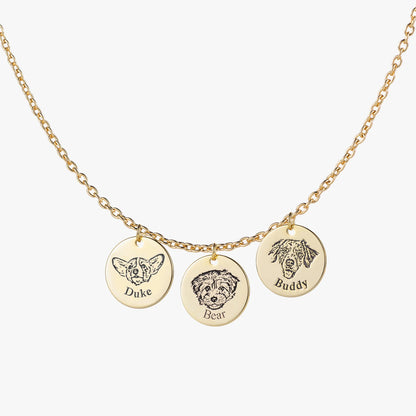 Colar com Rosto de Animal Personalizado