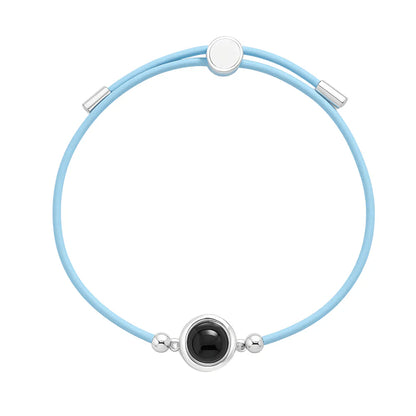 Pulseira em Couro com Foto Personalizada