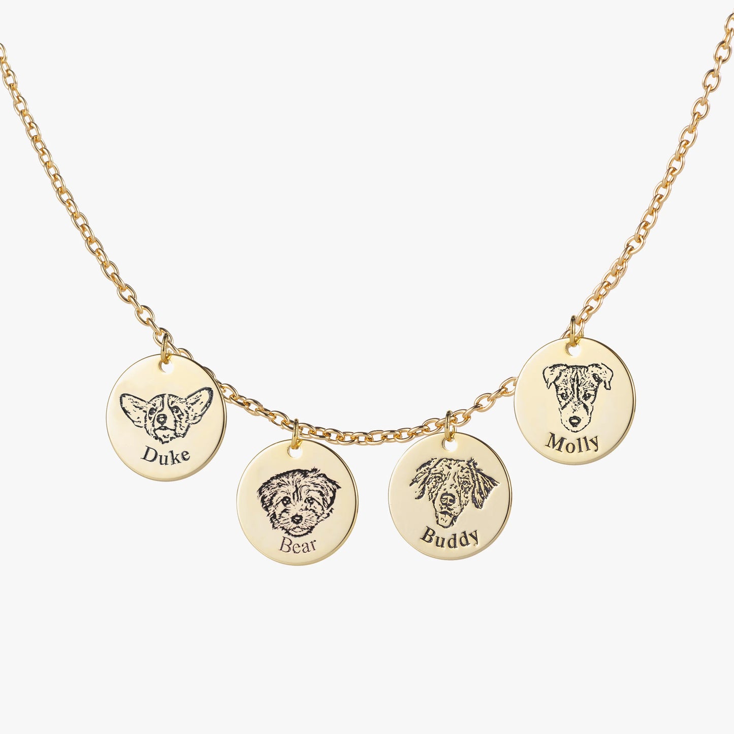 Colar com Rosto de Animal Personalizado