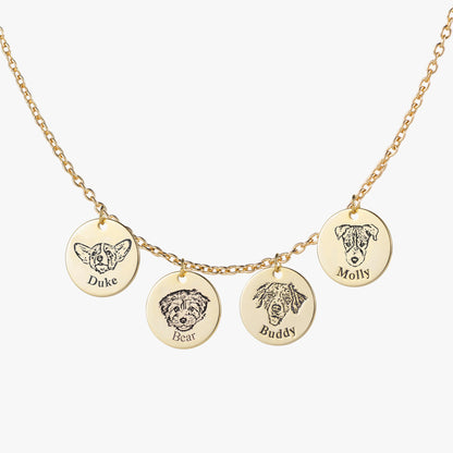 Colar com Rosto de Animal Personalizado