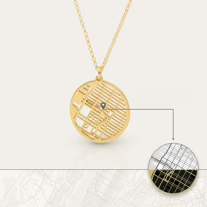 Colar com Mapa Personalizado
