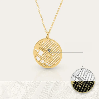 Colar com Mapa Personalizado