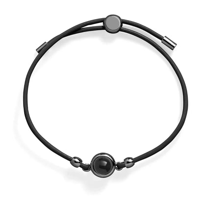 Pulseira em Couro com Foto Personalizada
