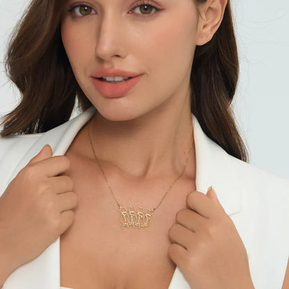 Colar com Nome de Gato Personalizado