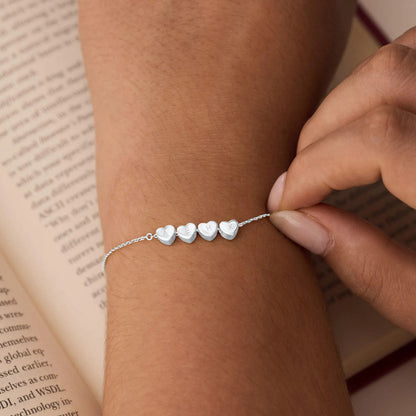 Pulseira em Coração com Inicial Personalizada