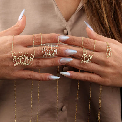 Colar com Nome de Gato Personalizado