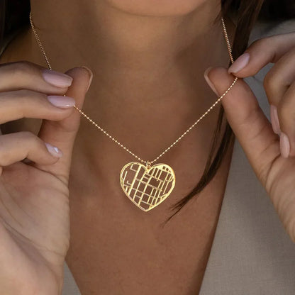 Colar com Mapa Personalizado
