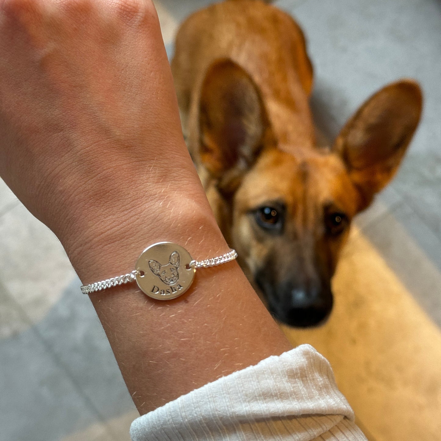 Pulseira com Rosto de Animal Personalizada