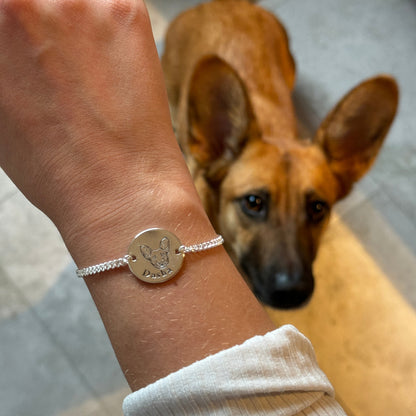 Pulseira com Rosto de Animal Personalizada