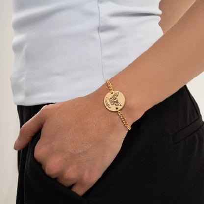Pulseira com Rosto de Animal Personalizada