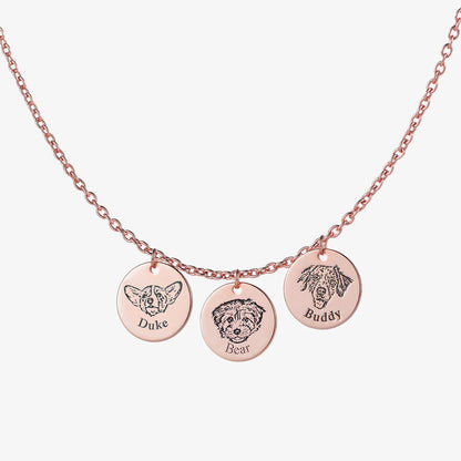 Colar com Rosto de Animal Personalizado