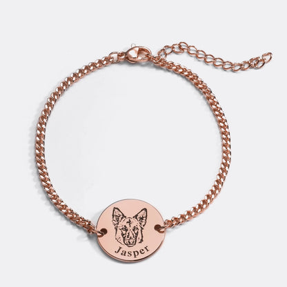 Pulseira com Rosto de Animal Personalizada