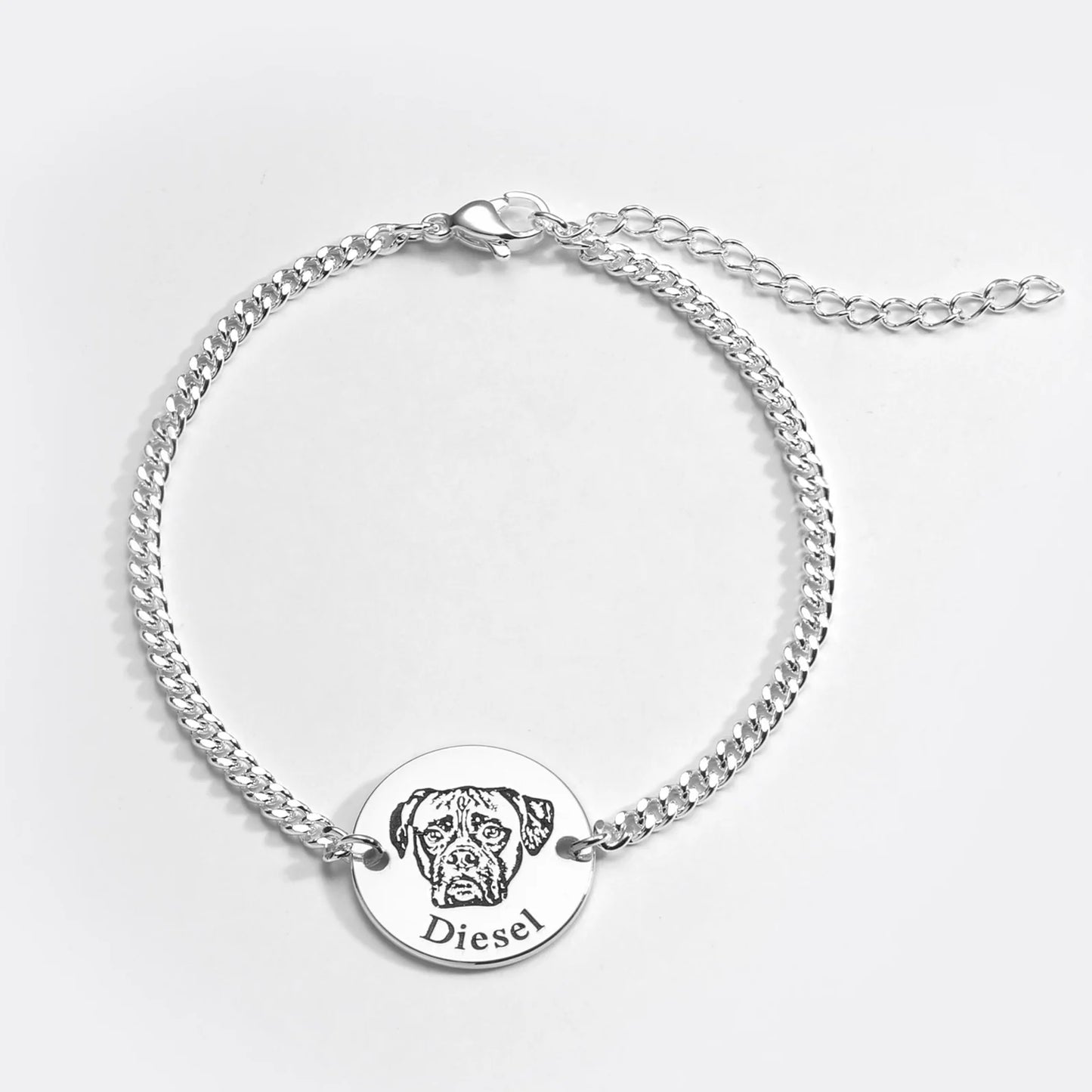 Pulseira com Rosto de Animal Personalizada
