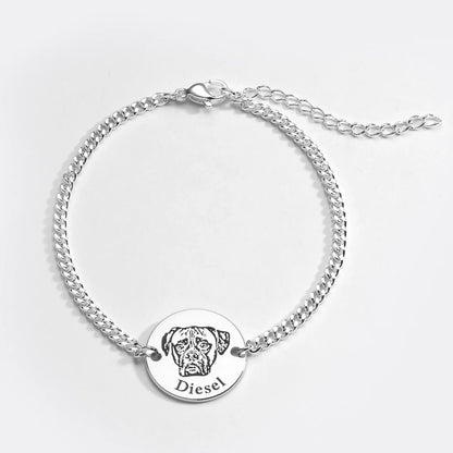 Pulseira com Rosto de Animal Personalizada