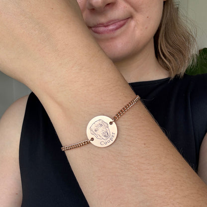 Pulseira com Rosto de Animal Personalizada