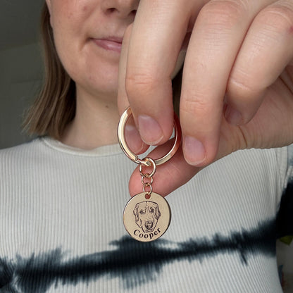 Chaveiro com Rosto de Animal Personalizado